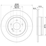 ARKA FREN DİSKİ 2007-2013 MERCEDES C W204 BSG A2044230912