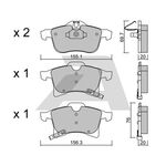OPEL ASTRA H FREN BALATASI ÖN 04- BSG 1605998