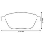 OPEL CORSA D FREN BALATASI ÖN 07- BSG 1605153