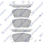 HYUNDAI SANTAFE FREN BALATASI ARKA 2011- SANGSIN 583022PA70