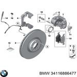 BMW X5 E70 FREN DİSKİ ARKA 07-18 FEBI 34216886477