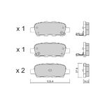 FREN BALATASI ARKA 07-13 NISSAN QASHQAI BSG D4060-JA00A