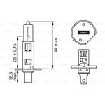 AMPUL H1 BOSCH 30005050011