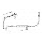 EL FREN TELİ ARKA 2007- MERCEDES W204 BOSCH A2044201085