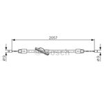 EL FREN TELİ ÖN 2007- MERCEDES W204 BOSCH A2044201485