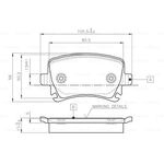 FREN BALATASI ARKA 04- VW CADDY BOSCH 1K0698451F