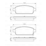 FREN BALATASI ARKA 15 INCH 09- OPEL ASTRA J BOSCH 1605296