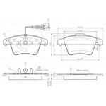 VW TRANSPORTER T5 FREN BALATASI ÖN 04- BOSCH 7H0698151