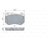 FREN BALATASI ÖN 2013- MERCEDES W205 BOSCH A0084201720