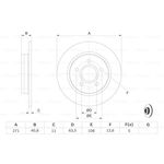 FREN DİSKİ ARKA 11- FORD FOCUS BOSCH BV612A315BA