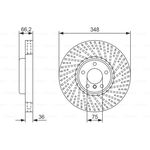 BMW F06 FREN DİSKİ ÖN 10-17 BOSCH 34116785670