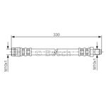 FREN HORTUMU ARKA 1998-2004 MERCEDES W163 BOSCH A1634201348