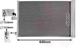 KLİMA RADYATÖRÜ 2011- MERCEDES CLS C218 DELPHI A0995000354