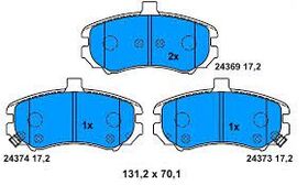 FREN BALATASI ÖN 04-07 HYUNDAI ELANTRA MANDO 581012DA50
