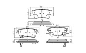 FREN BALATASI ARKA 11- HYUNDAI ACCENT BLUE MANDO 583022HA51