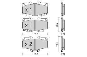 FREN BALATASI ARKA 2001- HYUNDAI SANTAFE SANGSIN 583021CA00