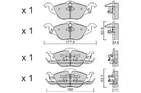 FREN BALATASI ÖN 98-07 BM OPEL ASTRA G AISIN 1605070