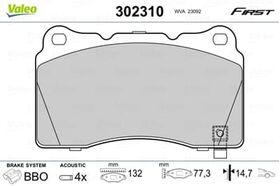 FREN BALATASI ÖN OPEL ASTRA J 09- VALEO 1605175