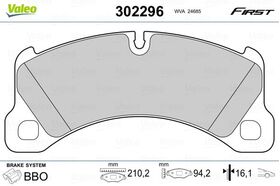 FREN BALATASI ÖN VW TOUAREG 10- VALEO 7P0698151C