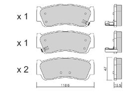 FREN BALATASI ARKA 06- HYUNDAI SANTAFE MANDO 583022BA20