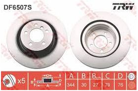 FREN DİSKİ ÖN TAKIM 02-12 LAND ROVER TRW SDB500182