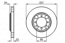 FREN DİSKİ ÖN 90-00 HYUNDAI ELANTRA BOSCH 5171228300