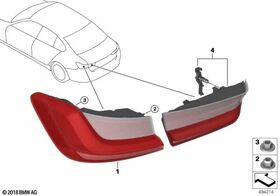 STOP CAMI SOL İÇ BMW G20 BTAP 63217420453