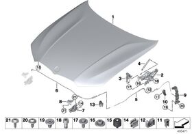 KAPUT AÇMA TELİ 17- BMW G20 IOE-BMW 51237419389