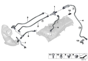 YAKIT VENTİLİ 14-21 BMW F20 IOE-BMW 13907643106