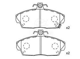 FREN BALATASI ÖN 97-00 HONDA CIVIC DELPHI 45022-S6D-E01