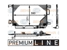 KLİMA RADYATÖRÜ 04-06 MERCEDES C W203 BEHR A2035000854