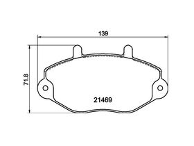 FREN BALATASI ÖN 92- FORD TRANSIT M15 BOSCH 93VX2K021BB