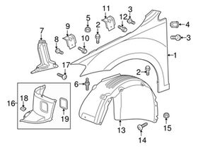 ÇAMURLUK DAVLUMBAZI ÖN L ÜÇ PARÇA 13/- VW GOLF7 ORJINAL 5G0805911P