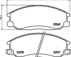 FREN BALATASI ÖN 97-08 HYUNDAI SANTAFE MANDO 581014AA26