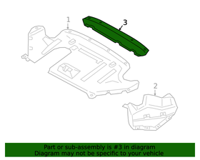 ARKA TAMPON ALT KAPLAMASI 17- BMW G20 IOE-BMW 51757439134