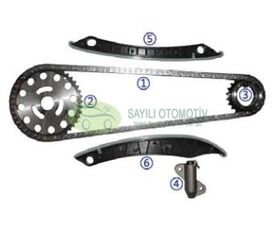 ZİNCİR SETİ 14- 1.6 DİZEL NISSAN QASHQAI VOYER