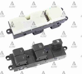 DÜĞME CAM AÇMA ÖN SOL 07-20 NOTE / NAVARA 06-15 / XTRAIL (IŞIKLI 5 TUŞLU) NISSAN QASHQAI MAHER 25401-BB65B
