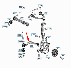 SALINCAK ÖN SOL 2013- MERCEDES W205 BSG A2053301905