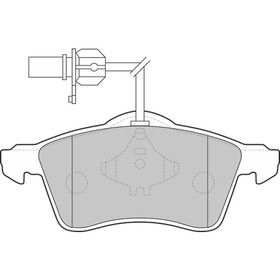 FREN BALATASI ÖN 91-03 VW TRANSPORTER T4 DELPHI 7D0698151F