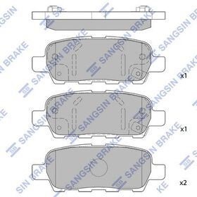 FREN BALATASI ARKA 07-13 NISSAN QASHQAI SANGSIN D4060JA00A