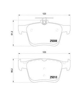 FREN BALATASI ARKA 13- VW GOLF7 DELPHI 8V0698451