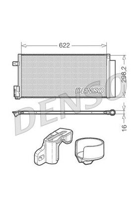 KLİMA RADYATÖRÜ 07- OPEL CORSA D DENSO 1850277